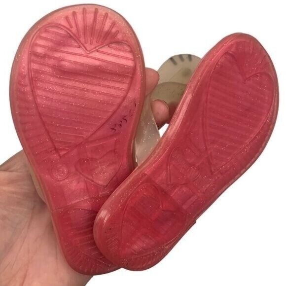 NEW Hello Kitty Pink Glitter Infant Girl Sandals Size 5 NIB - Picture 5 of 6
